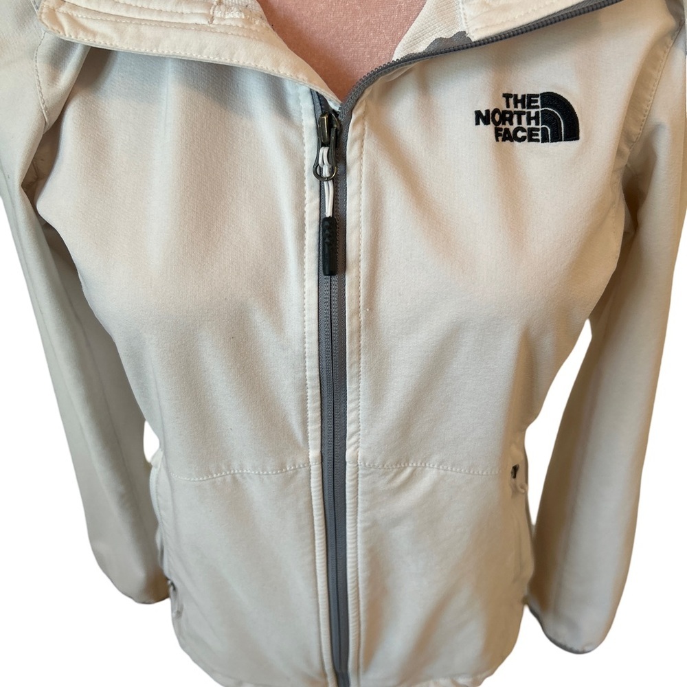 Y2K The North Face Women's Size XS Cream Full Zip Lightweight Jacket